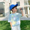 Blusa Tie-Dye Coreana Suelta para Niños - Tendencia de Moda Infantil