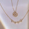 Four-leaf Clover Double-wear Necklace Female European And American Jewelry Ins Does Not Fade 18k Dorado