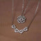 Four-leaf Clover Double-wear Necklace Female European And American Jewelry Ins Does Not Fade Platinum