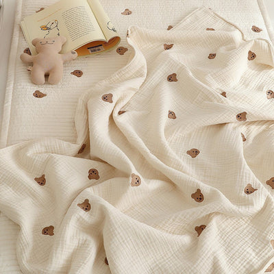 Manta de Gasa de Algodón de 6 Capas para Bebés y Niños
