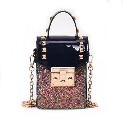 Bolso para Teléfono con Lentejuelas y Diseño Asimétrico - Image 6