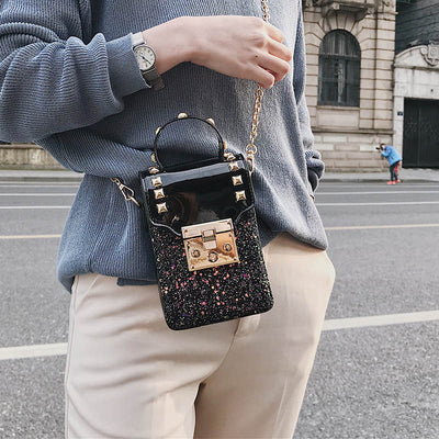 Bolso para Teléfono con Lentejuelas y Diseño Asimétrico - Image 5