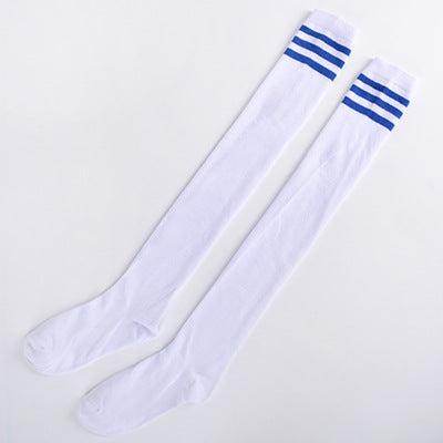 Calcetines Largos hasta la Rodilla con Rayas Tricolores - Image 8