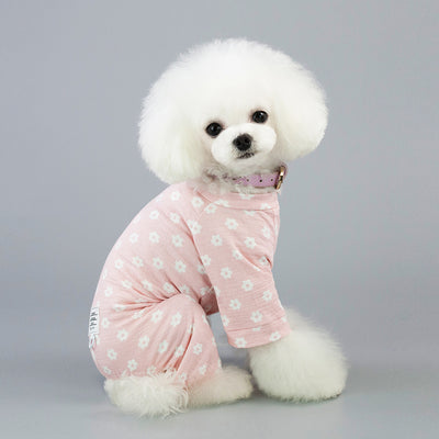 Pantalones de Cuatro Patas para Perros - Diseño Margaritas Primavera Verano