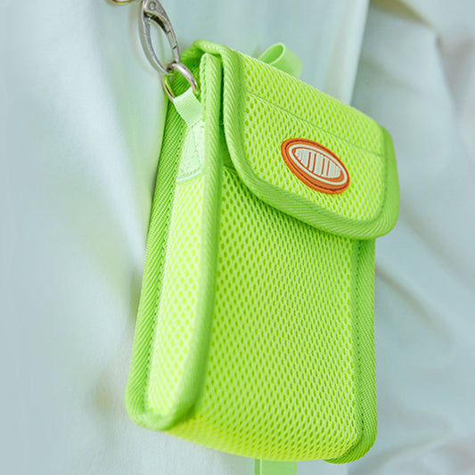 Bolsa Bandolera para Celular con Malla y Detalle de Cintas