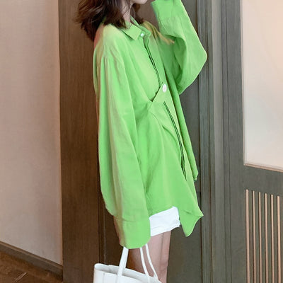 Blusa Casual de Manga Larga para Mujer - Diseño Minimalista - Image 8