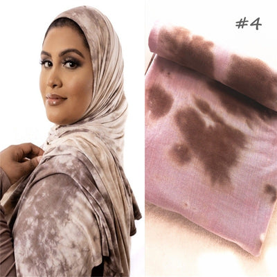 Pañuelo Hijab de Algodón Modal Tie-dye - Versátil y Cómodo - Image 16
