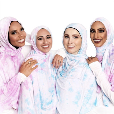 Pañuelo Hijab de Algodón Modal Tie-dye - Versátil y Cómodo - Image 12