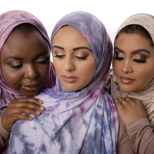 Pañuelo Hijab de Algodón Modal Tie-dye - Versátil y Cómodo - Image 2