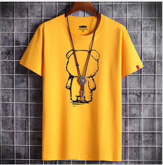 Playera Casual para Hombre con Diseño de Oso Anime - Image 9