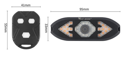 Luz Trasera Inteligente para Bicicleta con Direccionales y Bocina Recargable - Image 6