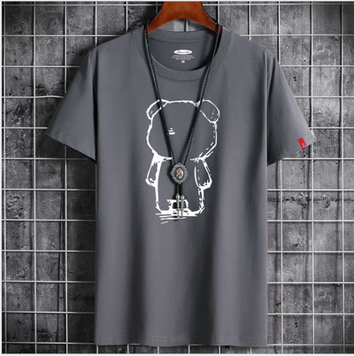 Playera Casual para Hombre con Diseño de Oso Anime - Image 4
