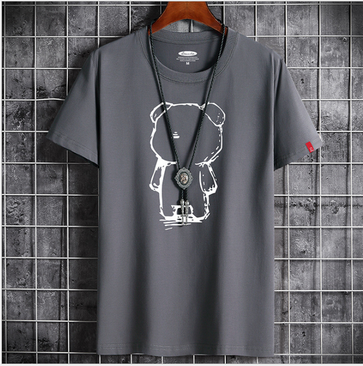Playera Casual para Hombre con Diseño de Oso Anime - Image 4