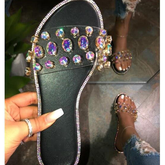 Sandalias Transparentes de Tacón Bajo Talla Grande - Image 5
