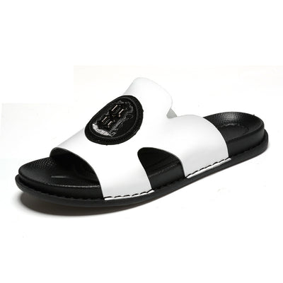 Pantuflas Hombre Diseño Costura Auto Talla Grande Cómodas Casuales