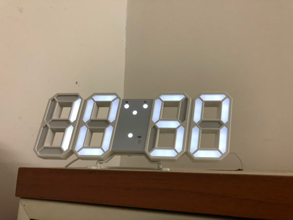 Reloj Digital LED 3D con Luz Luminosa - Diseño Moderno para el Hogar