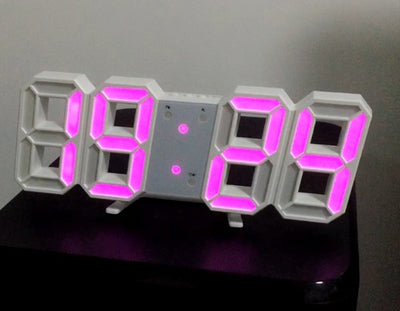 Reloj Digital LED 3D con Luz Luminosa - Diseño Moderno para el Hogar - Image 4