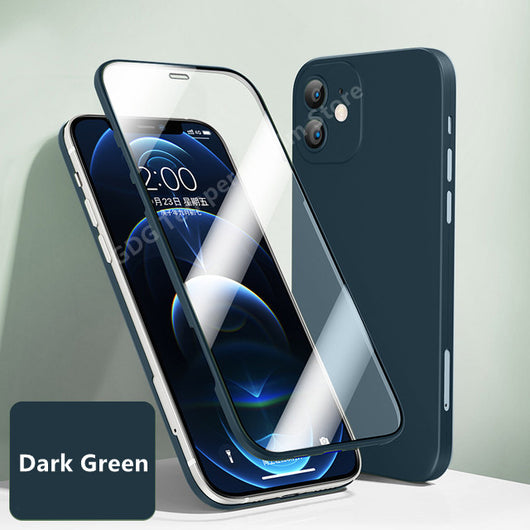 Funda Protectora de Cristal Templado Frontal y Trasero Compatible con Apple - Image 7