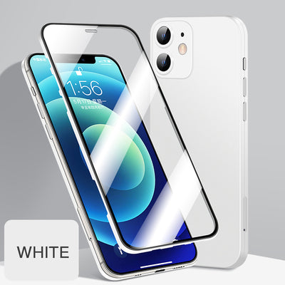 Funda Protectora de Cristal Templado Frontal y Trasero Compatible con Apple - Image 3