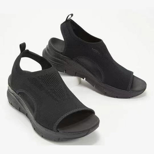 Sandalias Tejidas de Viscosa con Diseño Abierto - Cómodas y Versátiles