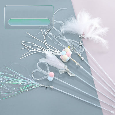 Juguete Interactivo Autorreparable para Gatos - Varita con Plumas Estimulantes - Image 13