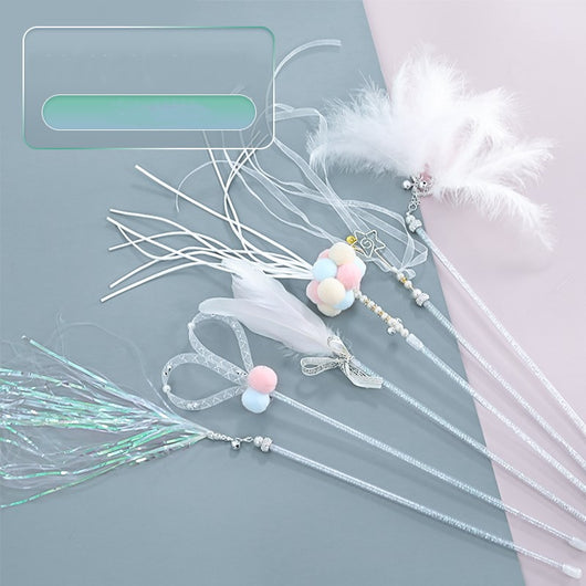Juguete Interactivo Autorreparable para Gatos - Varita con Plumas Estimulantes - Image 13