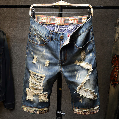 Pantalones Slim Fit Coreanos con Parches - Estilo Juvenil Tendencia - Image 3