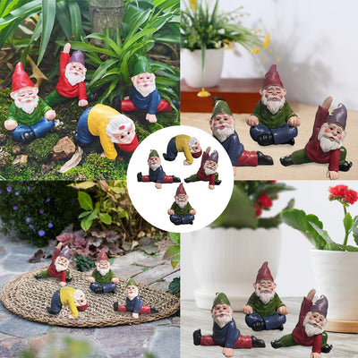 Enano de Yoga en Resina - Adorno Decorativo para Jardín Miniatura - Image 6