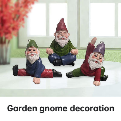 Enano de Yoga en Resina - Adorno Decorativo para Jardín Miniatura - Image 8