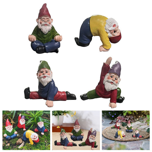 Enano de Yoga en Resina - Adorno Decorativo para Jardín Miniatura - Image 10