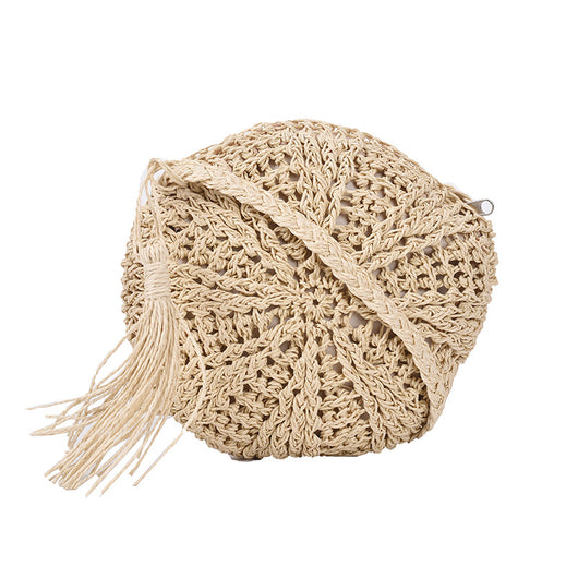Bolso Playero Tejido a Mano - Cartera Cruzada de Paja para Verano - Image 4