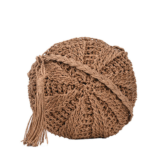Bolso Playero Tejido a Mano - Cartera Cruzada de Paja para Verano - Image 3