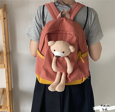 Mochila Escolar Infantil Oso Kawaii Estilo Harajuku - Image 3