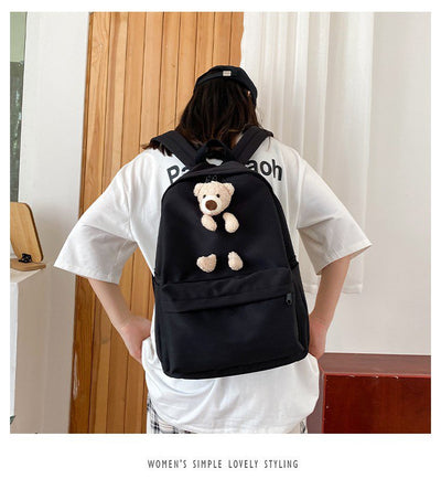 Mochila Escolar Infantil Oso Kawaii Estilo Harajuku - Image 9