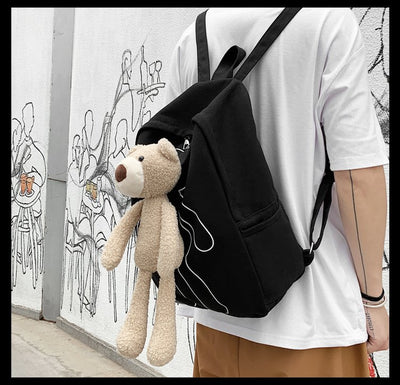 Mochila Escolar Infantil Oso Kawaii Estilo Harajuku - Image 13