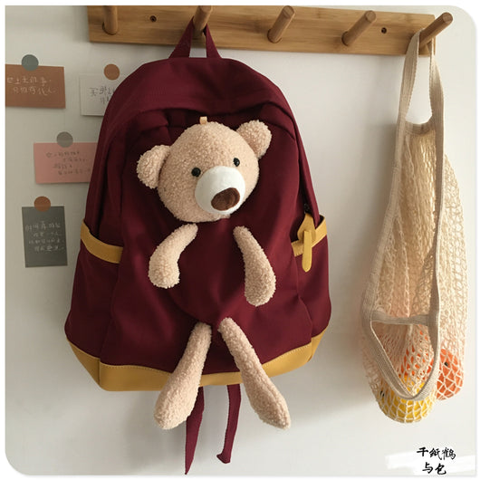 Mochila Escolar Infantil Oso Kawaii Estilo Harajuku - Image 11