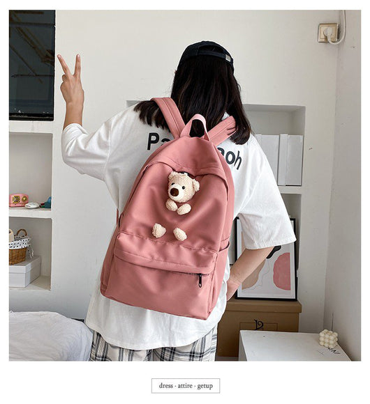 Mochila Escolar Infantil Oso Kawaii Estilo Harajuku - Image 12