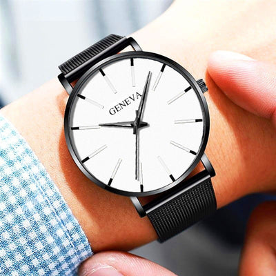 Reloj de Negocios Acero Inoxidable Malla Metálica Cuarzo - Image 15