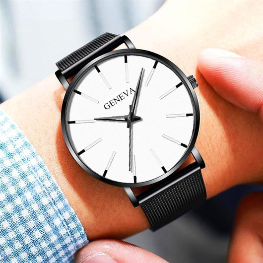 Reloj de Negocios Acero Inoxidable Malla Metálica Cuarzo - Image 15