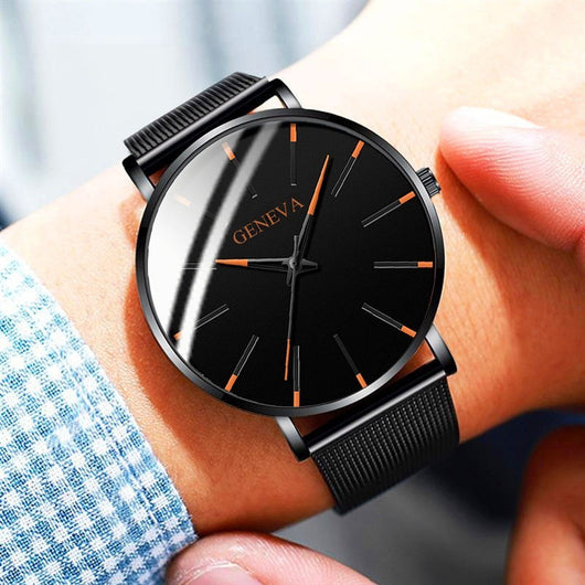 Reloj de Negocios Acero Inoxidable Malla Metálica Cuarzo - Image 12
