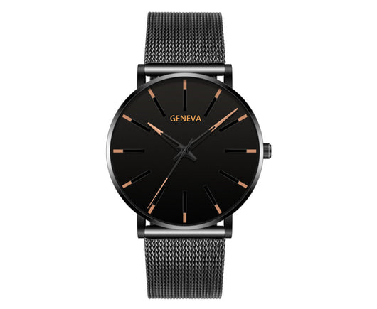 Reloj de Negocios Acero Inoxidable Malla Metálica Cuarzo - Image 4