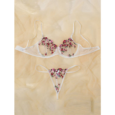 Conjunto de Lencería Erótica con Bordado Floral - Image 5