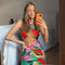 Conjunto Deportivo Boho Estampado para Mujer - Dos Piezas