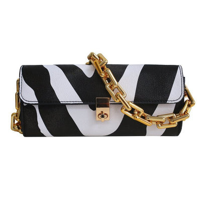 Bolso Francés de Diseñador con Cadena Gruesa - Clutch Elegante para Otoño Invierno - Image 5