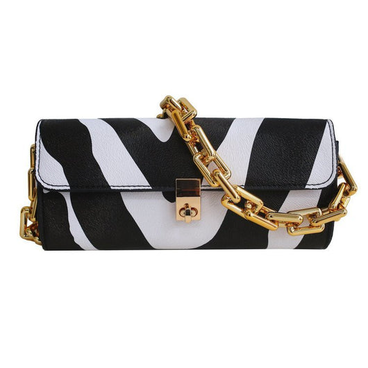 Bolso Francés de Diseñador con Cadena Gruesa - Clutch Elegante para Otoño Invierno - Image 5