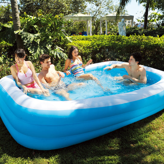 Piscina Inflable para Niños Azul y Blanco - Piscina Grande de Verano con Pelotas de Playa - Image 6