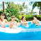 Piscina Inflable para Niños Azul y Blanco - Piscina Grande de Verano con Pelotas de Playa