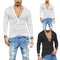 Polera Casual V-neck Transpirable de Manga Larga