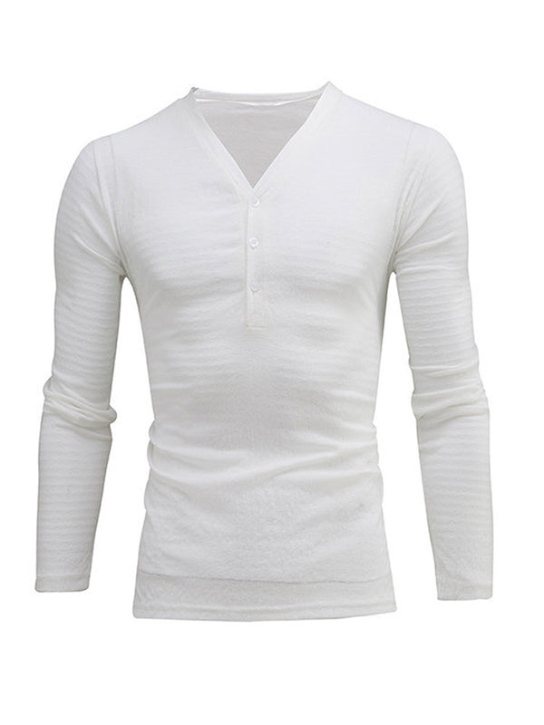 Polera Casual V-neck Transpirable de Manga Larga - Image 2