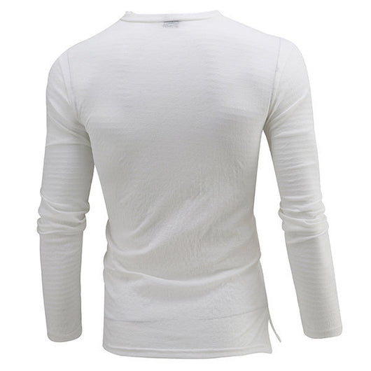 Polera Casual V-neck Transpirable de Manga Larga - Image 5